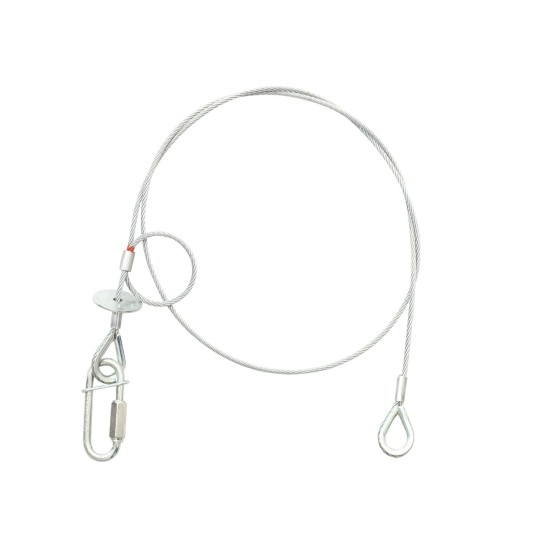 SAVEKING Corda di Sicurezza in Acciaio Argento con Smorzamento Caduta - 3x1000