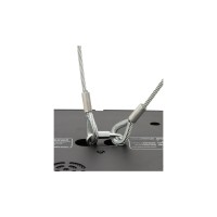 EUROLITE Corda di Sicurezza 4x1000mm, Nero, per Carichi fino a 15kg