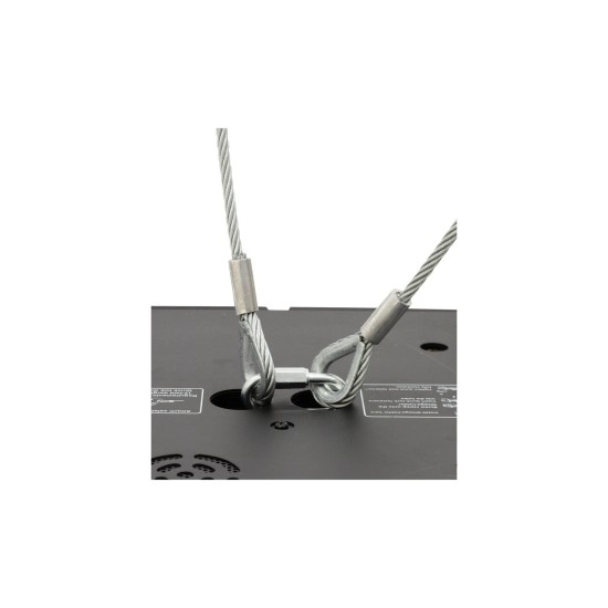 EUROLITE Corda di Sicurezza 4x1000mm, Nero, per Carichi fino a 15kg