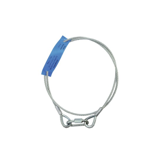 EUROLITE Corda di Sicurezza AG-15 4x1000mm per Carichi fino a 15kg – Corda a Trefoli con Redance