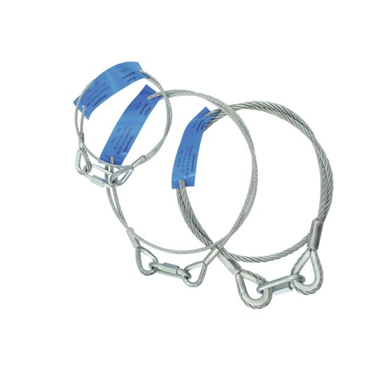 EUROLITE Corda di Sicurezza AG-15 4x1000mm per Carichi fino a 15kg – Corda a Trefoli con Redance