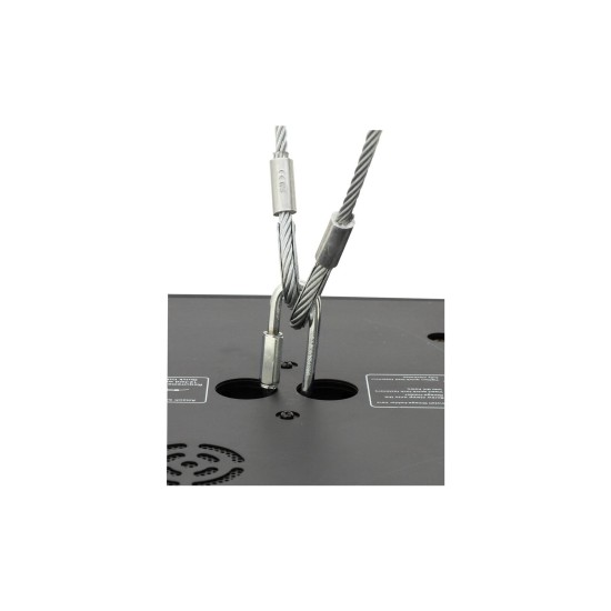 EUROLITE Corda di Sicurezza AG-15 4x1000mm per Carichi fino a 15kg – Corda a Trefoli con Redance