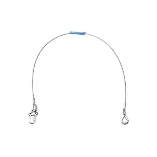 Corda di Sicurezza EUROLITE UNV-35FB 6x1000mm per Carichi fino a 35kg, Argento