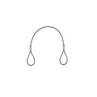 Corda d'Acciaio EUROLITE 400x3 mm Argento con Connettore Rapido A-50