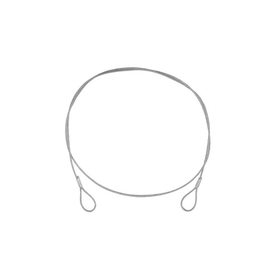 Corda d'Acciaio EUROLITE 900x3 mm Argento per Sollevamento Senza Connettore