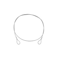 Cavo d'Acciaio EUROLITE 900x3mm Argento - Senza Link Rapido per Sollevamento