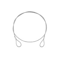 EUROLITE Corda d'Acciaio 900x4mm Argento con Connettore Rapido A-90