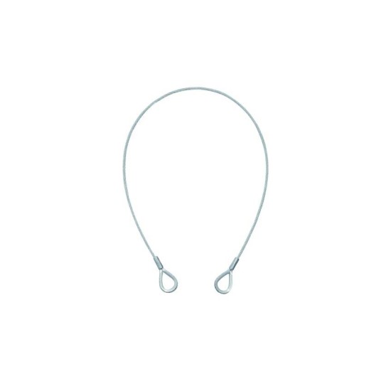 Steel rope 600x3mm argento with thimbles Steel rope 600x3mm argento with thimbles