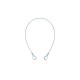 Steel rope 600x3mm argento with thimbles Steel rope 600x3mm argento with thimbles