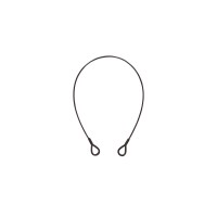 Corda di Sicurezza EUROLITE 600x3 mm Nera con Redancia - Corda d'Acciaio per Fissaggio e Protezione