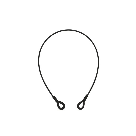 Corda di Sicurezza EUROLITE 1000x6mm con Redancia Nera per Fissaggio Carichi