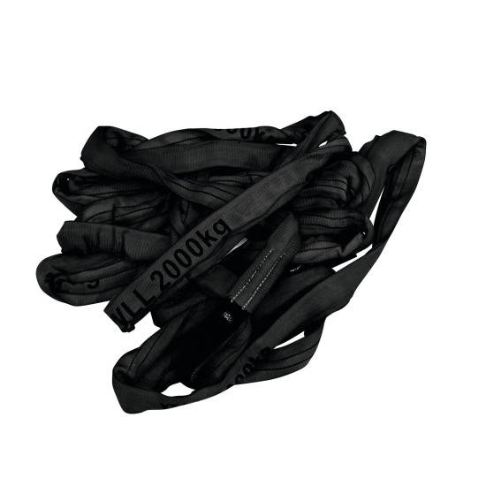 Imbracatura Rotonda Professionale SHZ 0,5 m, 2000 KG, Nera - Sicurezza e Resistenza