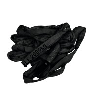 Imbracatura Rotonda SHZ 1m, 2000 KG, Resistente ai Raggi UV, Colore Nero