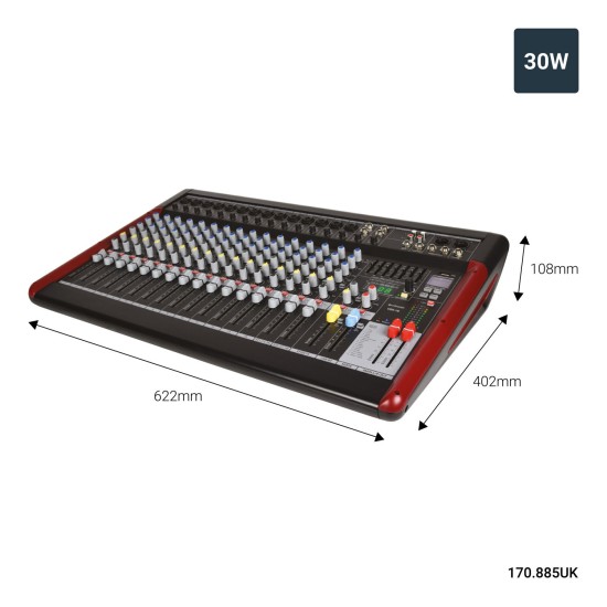 CSX-18 Live Mixer con USB e Bluetooth Player e Processore di effetti DSP
