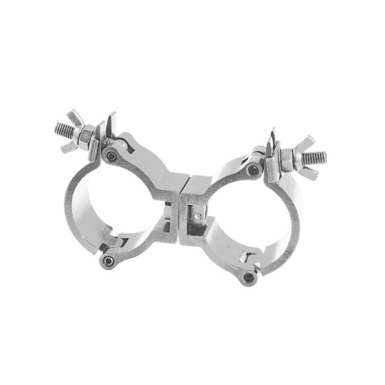 EUROLITE TPC-15 Morsetto Mobile in Alluminio Argento per Tubo da 50 mm, Carico Massimo 150 kg