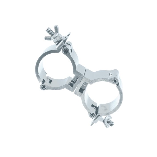 EUROLITE TPC-15 Morsetto Mobile in Alluminio Argento per Tubo da 50 mm, Carico Massimo 150 kg