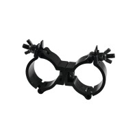 EUROLITE TPC-15 Morsetto Mobile Nero - Doppio Girevole per Tubo 50 mm, Carico Fino a 150 kg