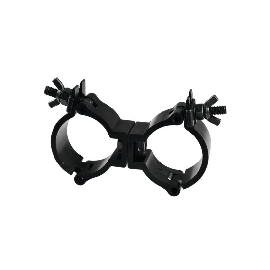 EUROLITE TPC-15 Morsetto Mobile Nero - Doppio Girevole per Tubo 50 mm, Carico Fino a 150 kg