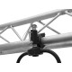 EUROLITE TPTV-1 Morsetto Nero per Proiettore LED e Luci da Palco, Carico Massimo 250 kg