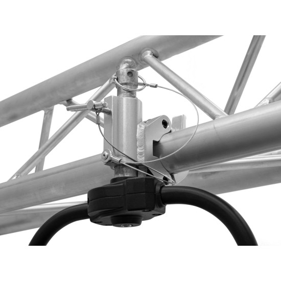 EUROLITE TPTV-1 Morsetto TV Argento per Proiettori LED da Palco - Carico 250 kg