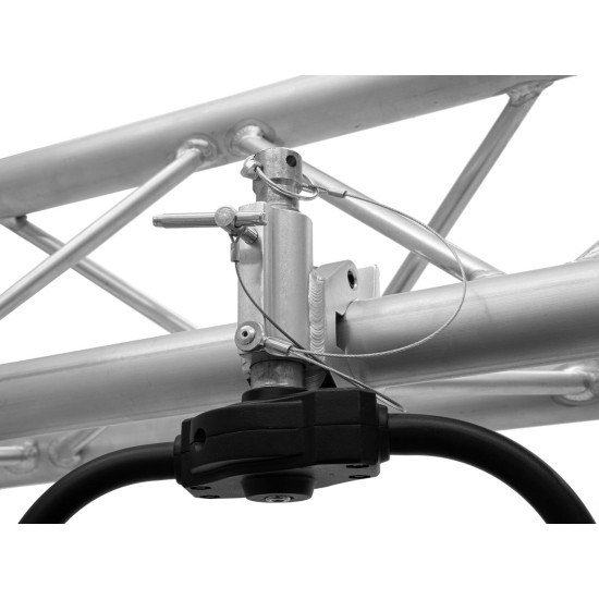 EUROLITE TPTV-1 Morsetto TV Argento per Proiettori LED da Palco - Carico 250 kg
