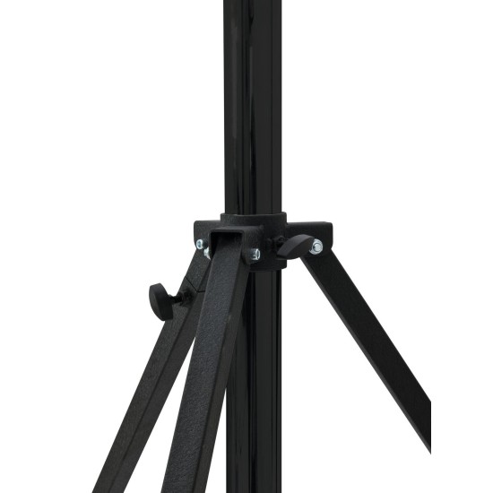 Treppiede a Manovella EUROLITE STT-400/85 Nero, Certificato TÜV - Carico 85 kg, Altezza 400 cm