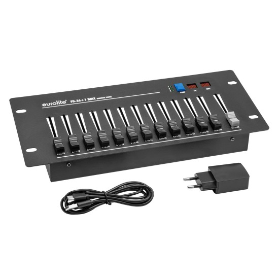 EUROLITE FD-36+1: Controller DMX 36 Canali con Master Fader per Effetti Luce