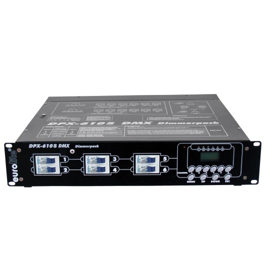 Centralina Dimmer EUROLITE DPX-610 S - 6 Canali DMX Professionale