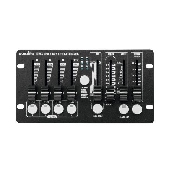 Centralina Luci EUROLITE DMX LED EASY Operator 4x4 Controller compatto per 4 proiettori LED RGBW