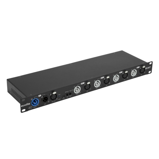 EUROLITE DMX Power Splitter 4x4 XLR a 3 poli per Rack - Efficienza e Controllo RDM