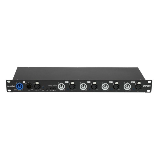 EUROLITE DMX Power Splitter 4x4 XLR a 3 poli per Rack - Efficienza e Controllo RDM