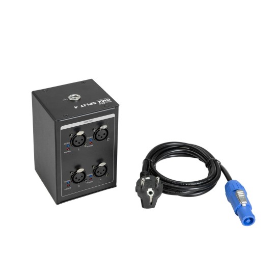EUROLITE Splitter DMX a 4 Vie 3 Poli per Truss con XLR
