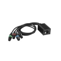 EUROLITE DNK-2 Adattatore RJ45 a DMX per Illuminazione Scenografica, Splitter a 4 XLR