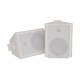 Coppia casse acustiche da muro 120W bianche - BC6W - Offerta Coppia casse acustiche da muro 120W bianche - BC6W - Offerta