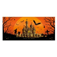 Banner di Halloween Europalms 400x180 cm - Decorazione Casa degli Spiriti