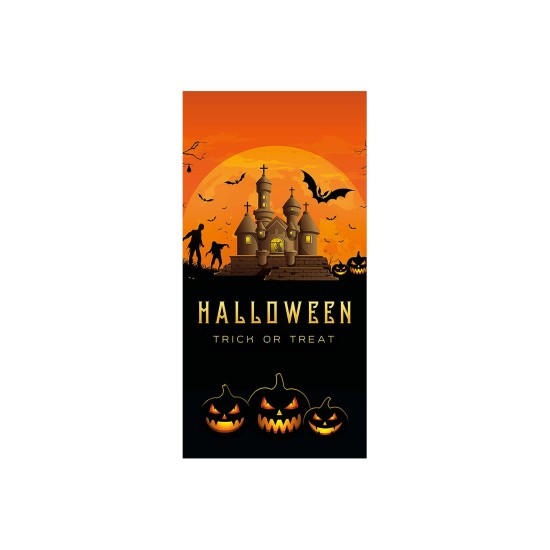 Banner di Halloween EUROPALMS 90x180 cm - Casa degli Spiriti, Decorazione Esterni
