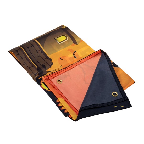 Banner di Halloween EUROPALMS 90x180 cm - Casa degli Spiriti, Decorazione Esterni