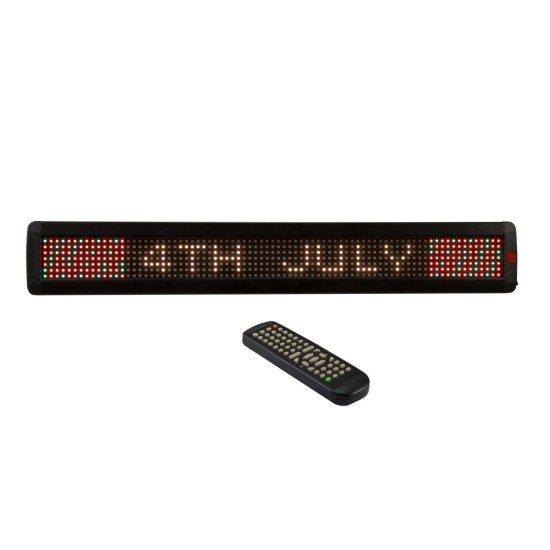 EUROLITE Insegna LED Scorrevole 7x80 USB LAN - Display Pubblicitario Programmabile