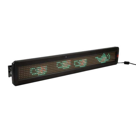 EUROLITE Insegna LED Scorrevole 7x80 USB LAN - Display Pubblicitario Programmabile