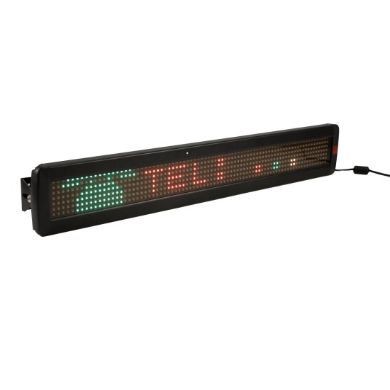 EUROLITE Insegna LED Scorrevole 7x80 USB LAN - Display Pubblicitario Programmabile