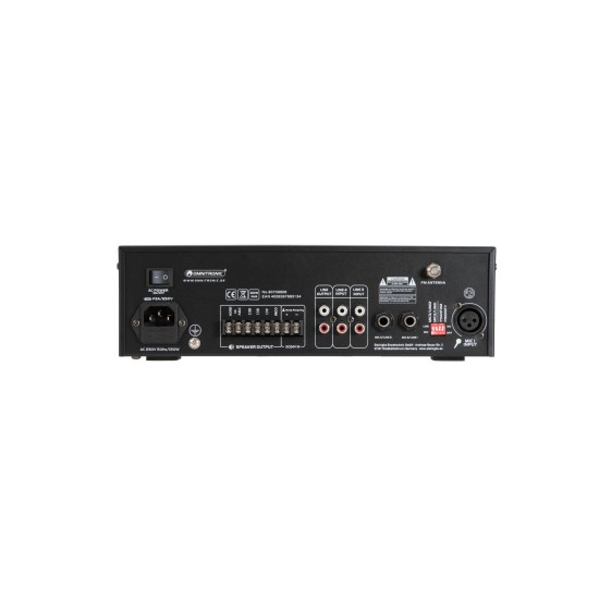 Amplificatore Mixer PA OMNITRONIC CPE-60P 60W RMS con Bluetooth, USB, SD, FM e Telecomando IR