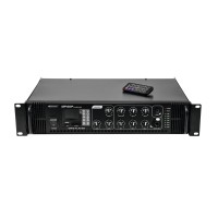 OMNITRONIC MP-60P Amplificatore Mixer ELA con Lettore Audio e Telecomando IR - 60W RMS