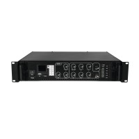 OMNITRONIC MPZ-180.6P Amplificatore Mixer ELA 6 Zone con Lettore Audio e Telecomando