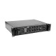 OMNITRONIC MPVZ-180.6P: Amplificatore Mixer ELA 6 Zone con Lettore Audio e Telecomando IR, 180W RMS
