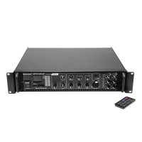 OMNITRONIC MPVZ-120.6P Amplificatore Mixer ELA Professionale 6 Zone con Telecomando IR - 120W RMS