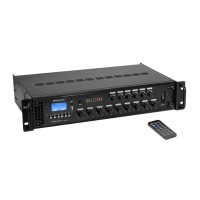 OMNITRONIC MAVZ-60.6P Amplificatore Mixer ELA 6 Zone con Bluetooth e Telecomando