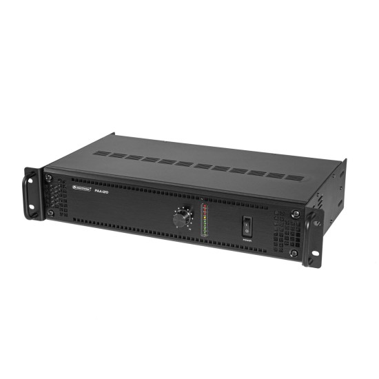 OMNITRONIC PAA-120 Amplificatore ELA 120W RMS Class AB per Installazioni Rack 19