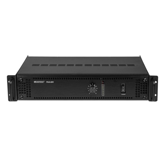 OMNITRONIC PAA-120 Amplificatore ELA 120W RMS Class AB per Installazioni Rack 19
