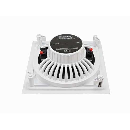 Subwoofer da Soffitto OMNITRONIC CSUB-10: Altoparlante per Bassi con Doppia Bobina 90W RMS