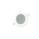 OMNITRONIC CS-2.5W Altoparlante da Soffitto Bianco - Audio Integrato a 100V, 6W RMS